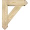 Ekena Millwork Traditional Arts and Crafts Rough Sawn Bracket w/ Offset Brace, Douglas Fir, 8"W x 28"D x 32"H BKT0806X28X32TRA03RDF - alternate 3